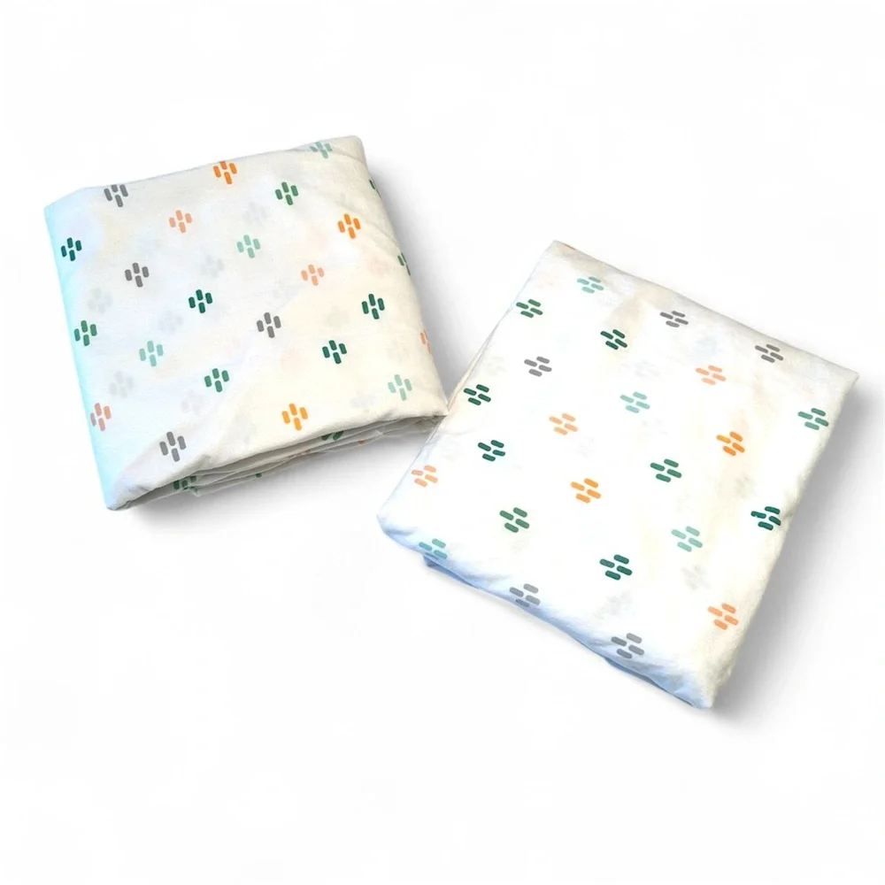 Cloud Island 2 Fitted Crib Sheet Bundle Modern Boho Geometric Diamond Pattern